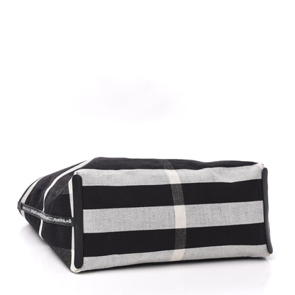 Burberry Coated Canvas Mega Check Sketchbook Medium Reversible Doodle Tote Black 7 of 14
