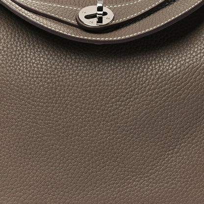 Hermes Taurillon Clemence Lindy 30 Etoupe 8 of 10