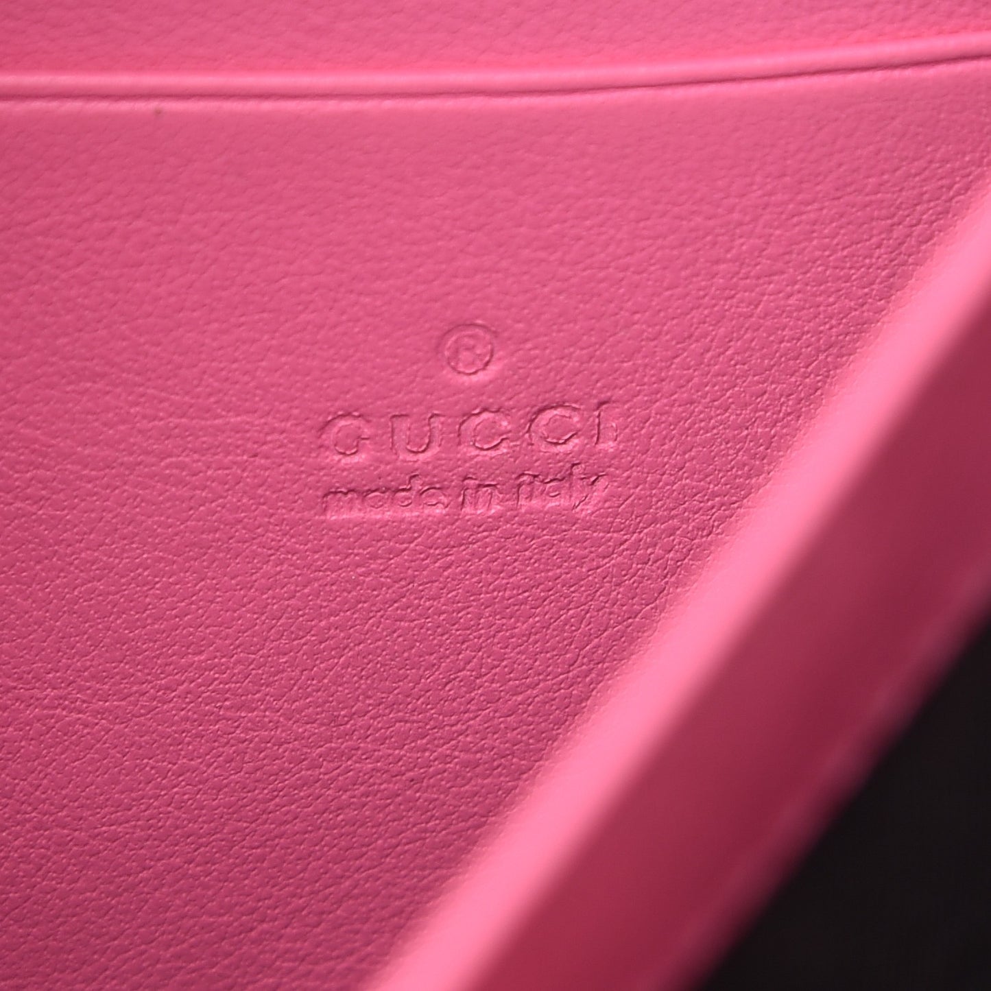GG Supreme Monogram Mini Dionysus Chain Wallet Beige Pink