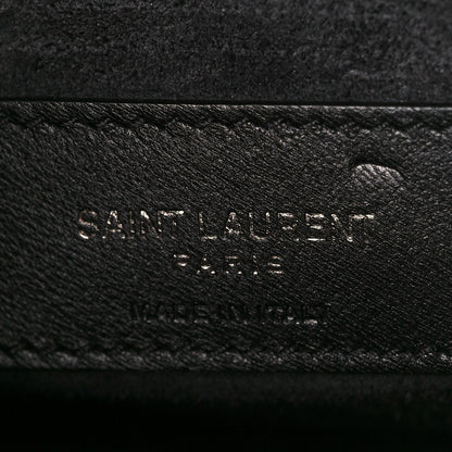 Saint Laurent Calfskin Medium Monogram Monochrome Sunset Black 6 of 13