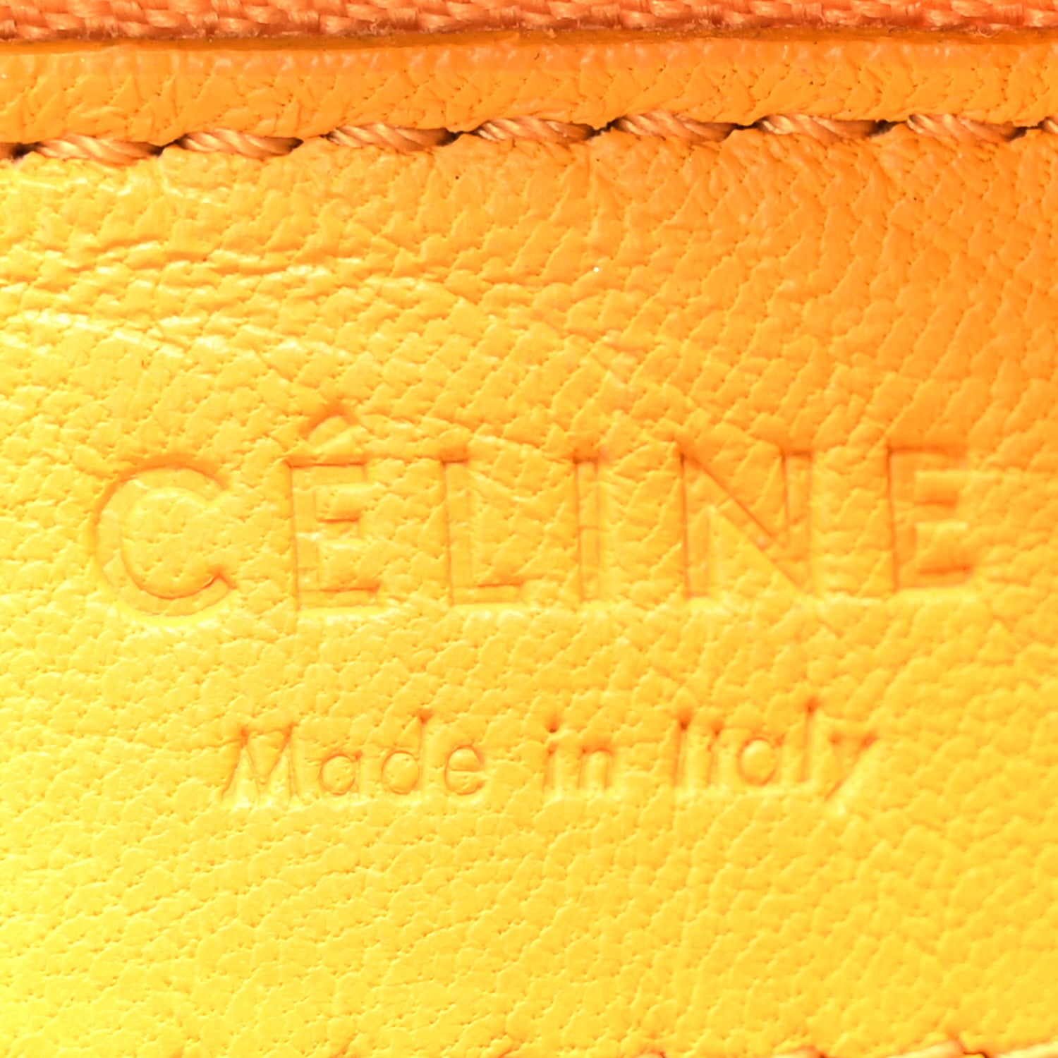 Celine Lambskin Small Trio Crossbody Bag Saffron 6 of 9