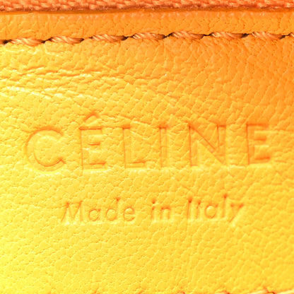 Celine Lambskin Small Trio Crossbody Bag Saffron 6 of 9