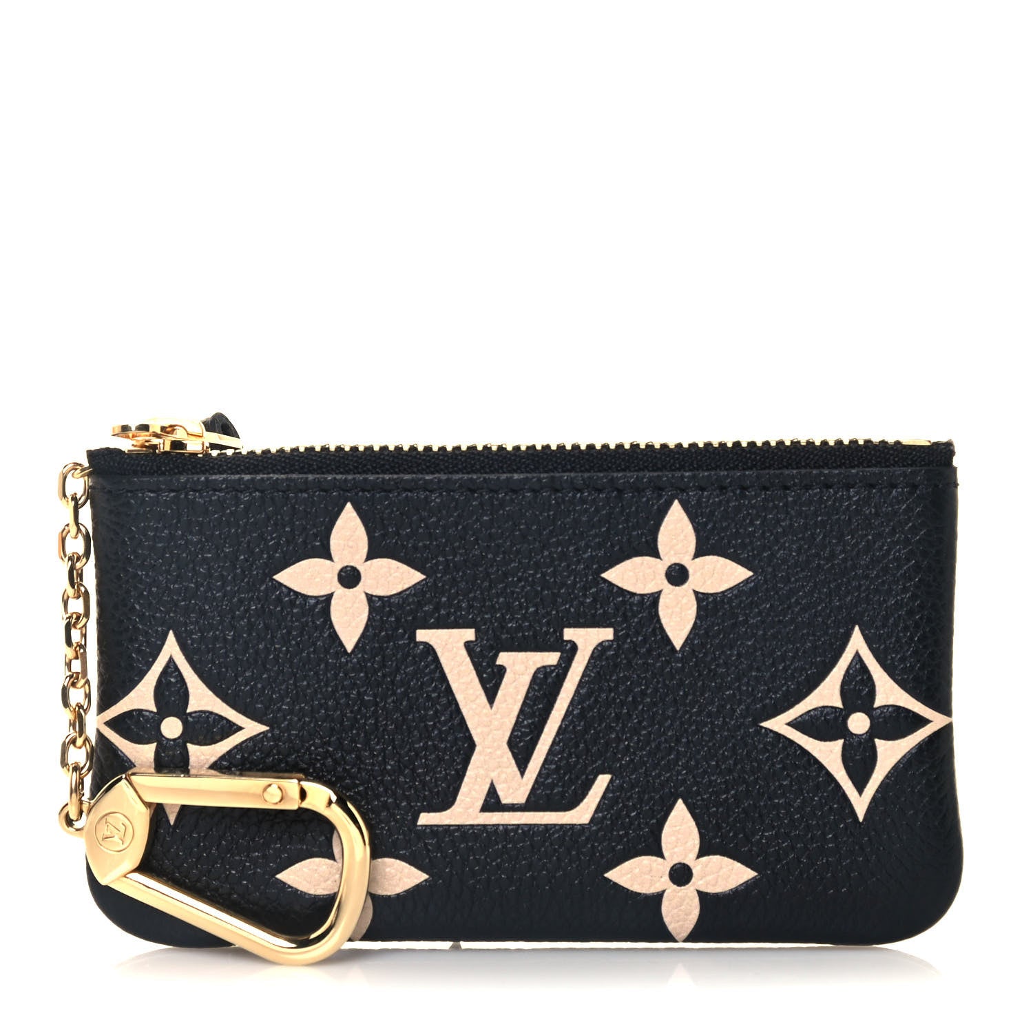 Louis Vuitton Empreinte Monogram Giant Key Pouch Black Beige 1 of 7
