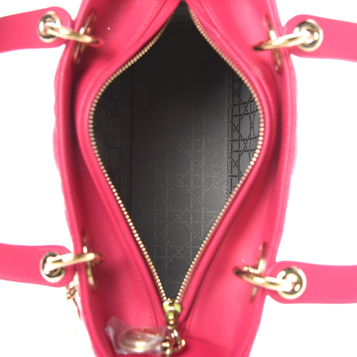Lambskin Cannage Medium Lady Dior Pink