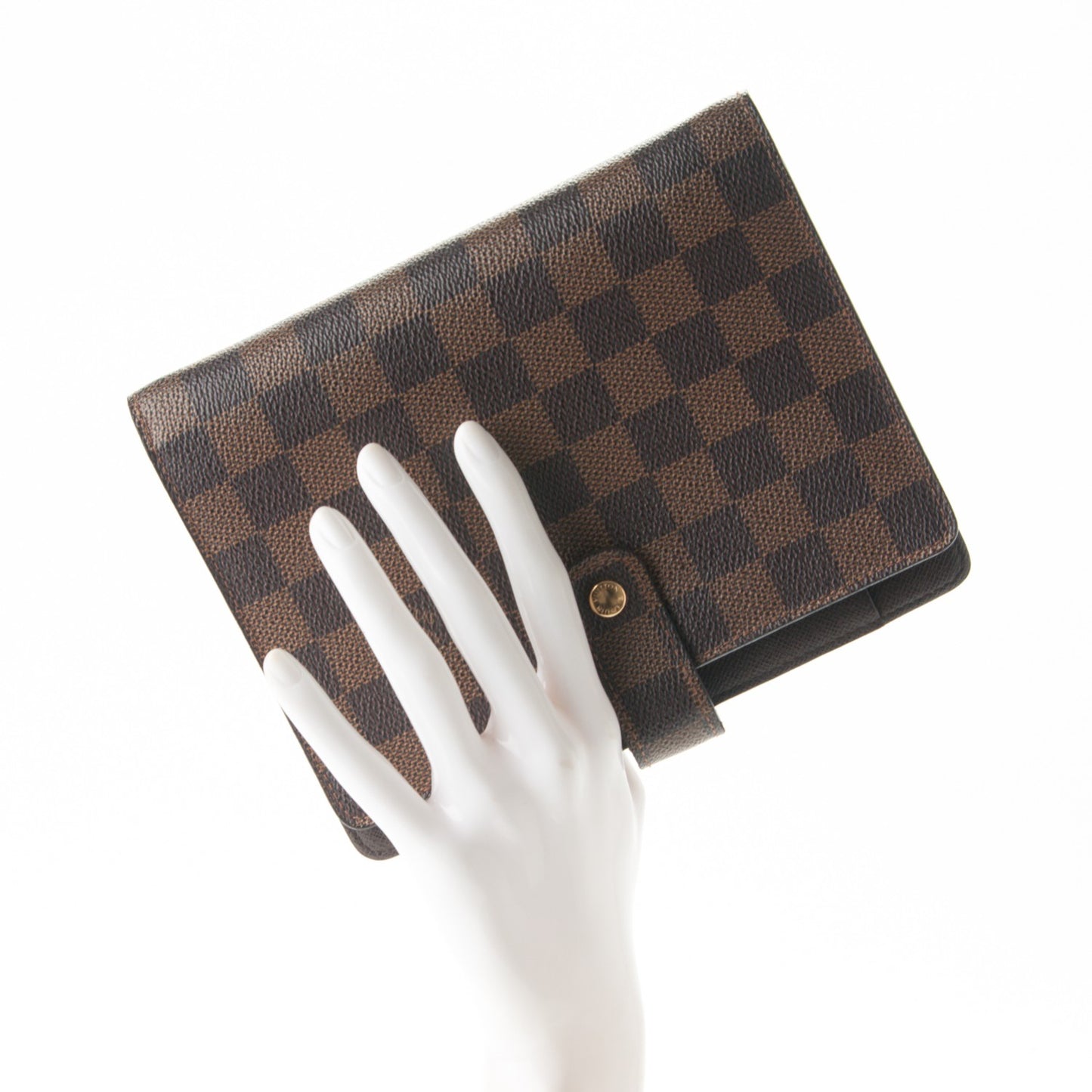 Damier Ebene Medium Ring Agenda Cover
