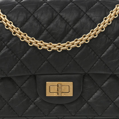 Chanel Aged Calfskin Quilted 2.55 Reissue 225 Flap Black 8 of 11