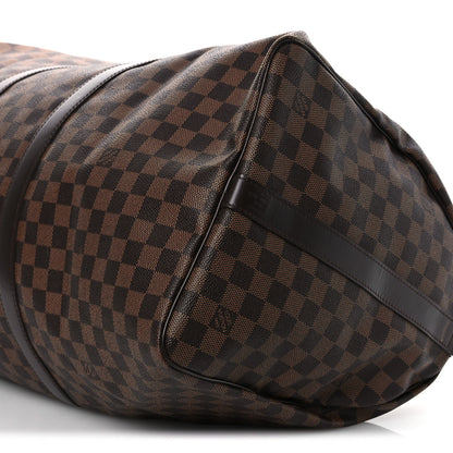 Louis Vuitton Damier Ebene Keepall Bandouliere 55 9 of 13