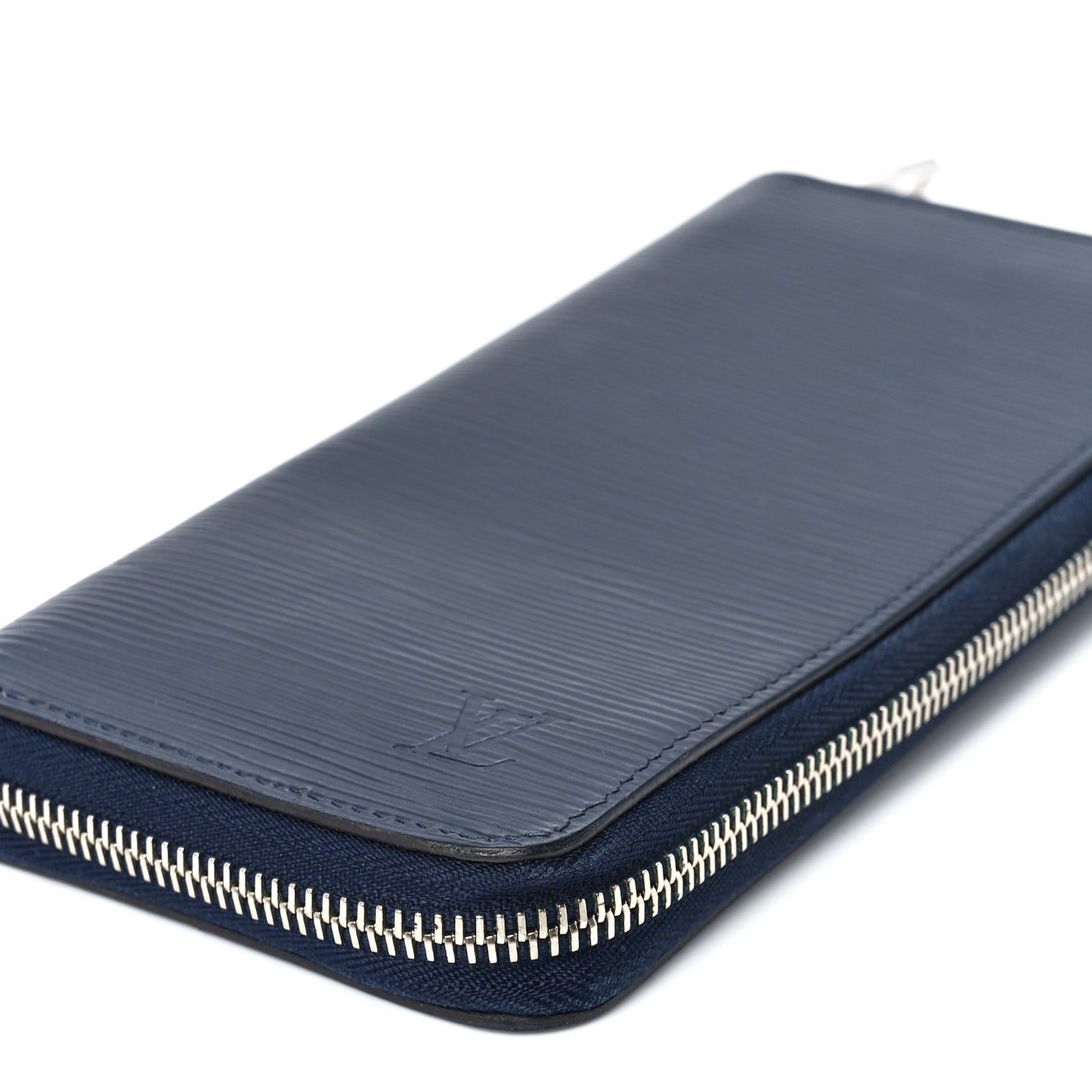Epi Zippy Vertical Wallet Indigo