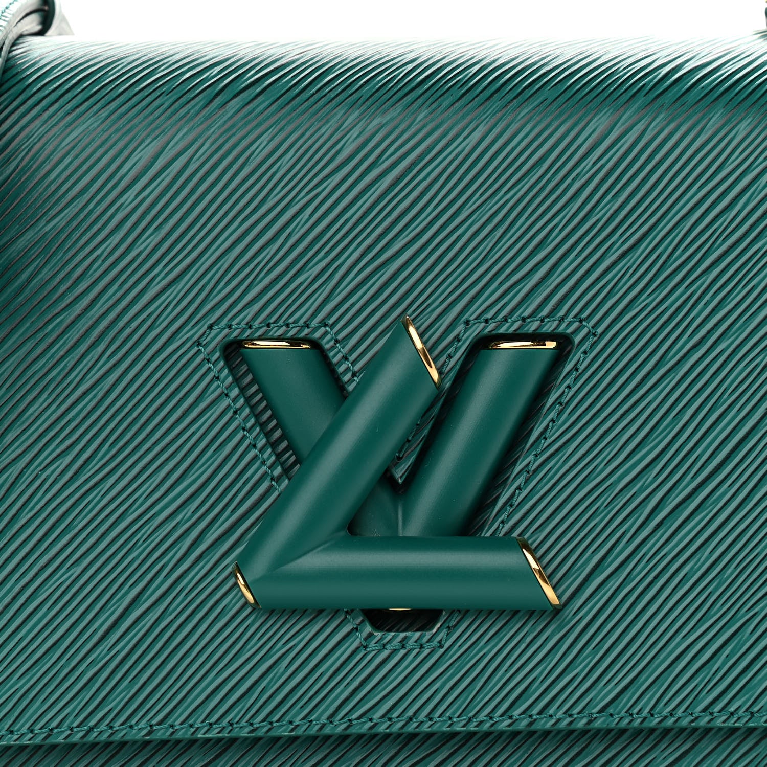 Louis Vuitton Epi Twist Shoulder Bag MM Emeraude 7 of 10