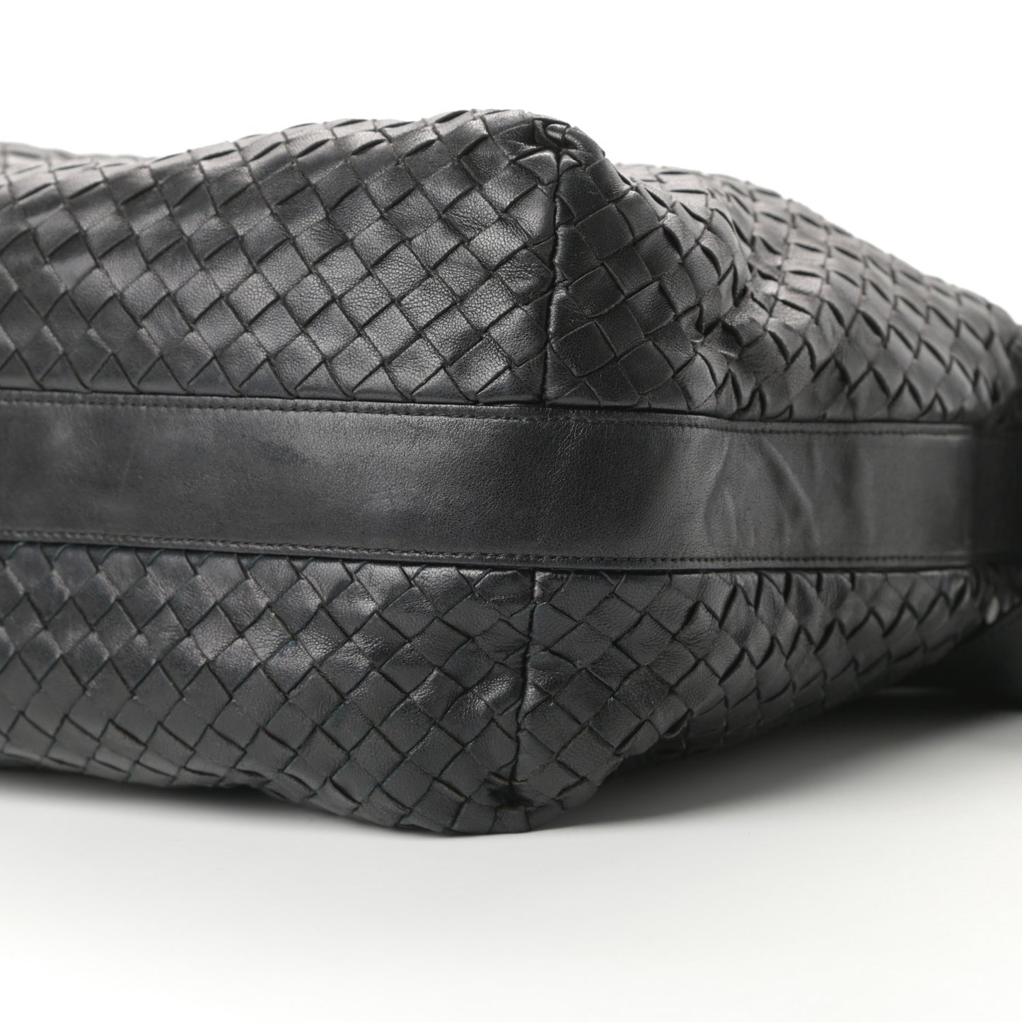 Nappa Intrecciato Hobo Black
