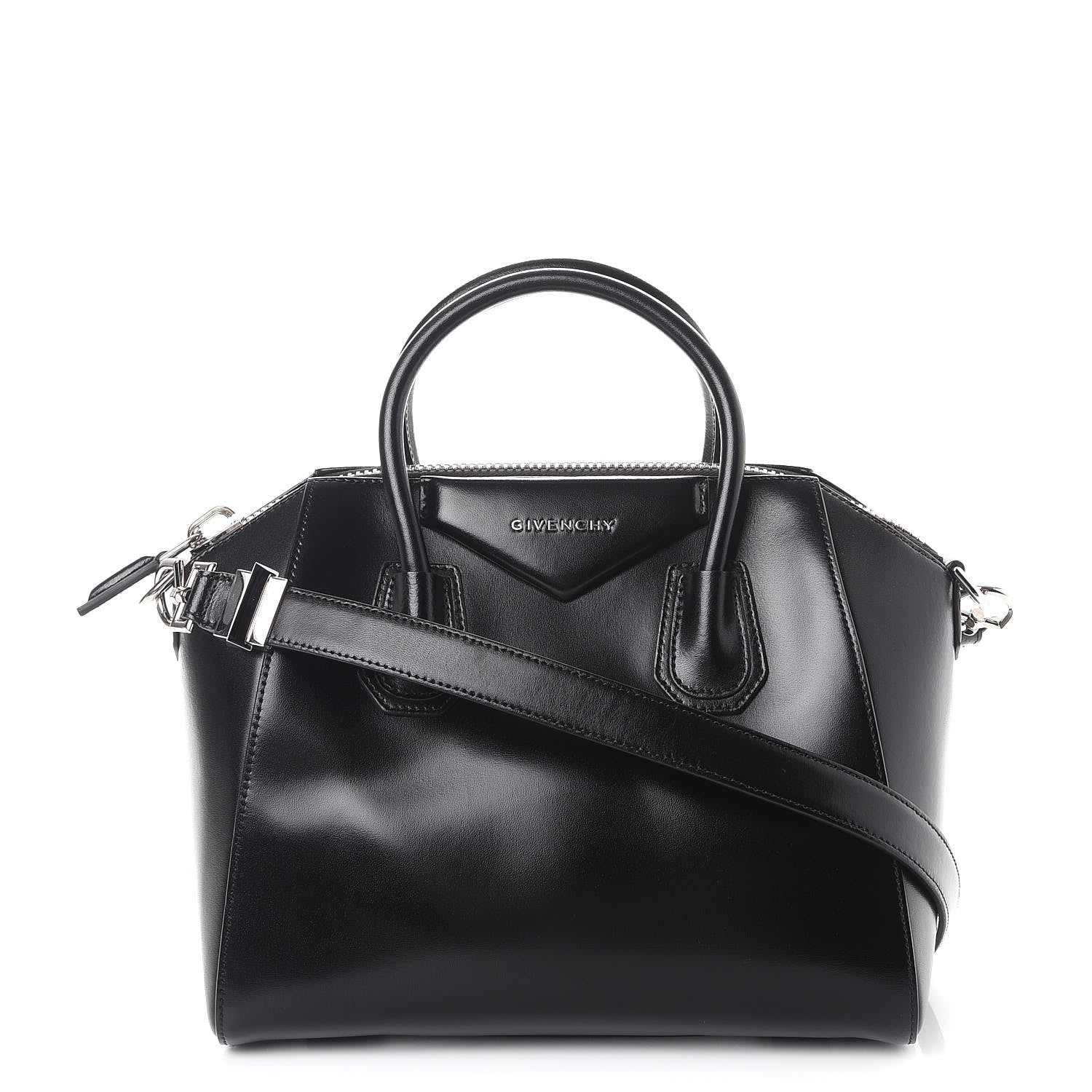 Givenchy Shiny Lord Calfskin Small Antigona Black 1 of 7