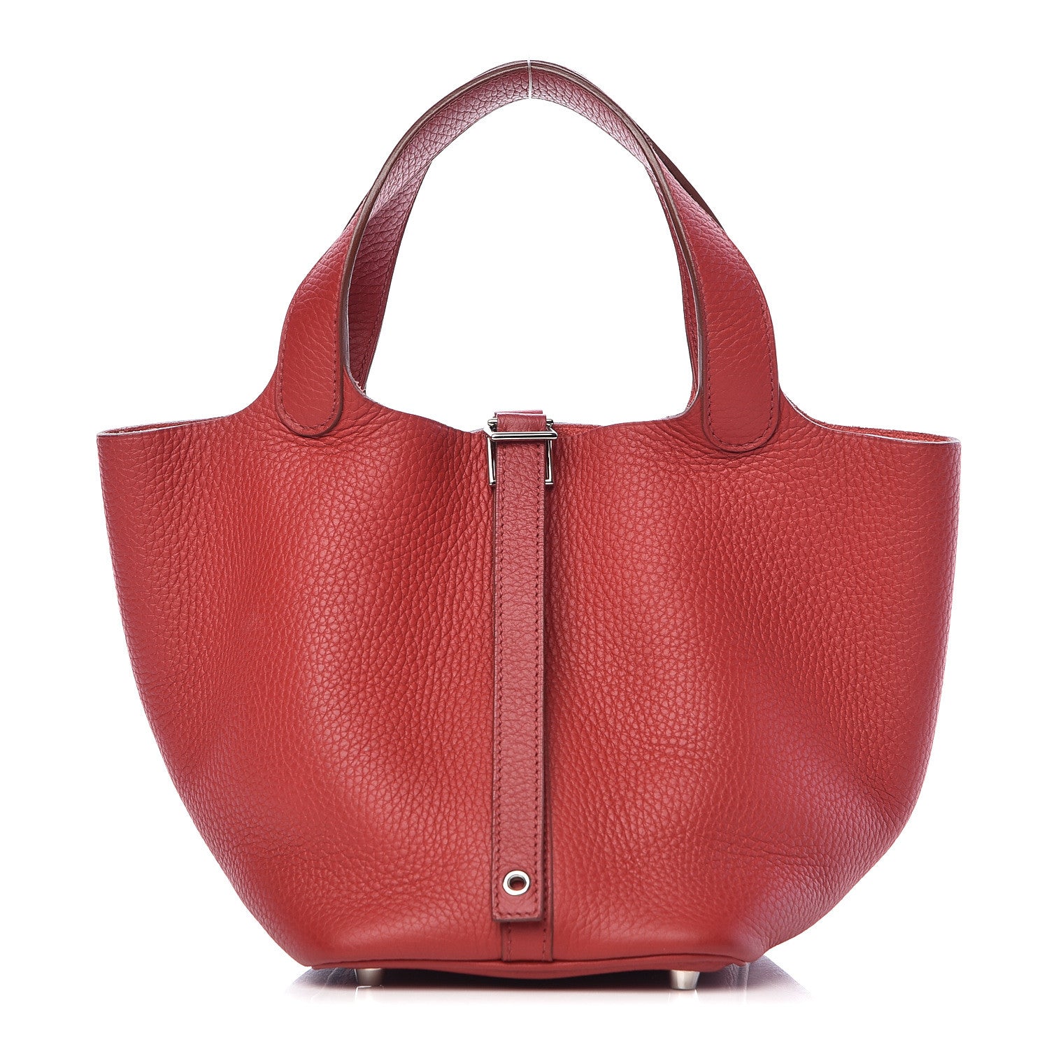 Hermes Taurillon Clemence Picotin Lock 18 PM Rouge Garance 1 of 14