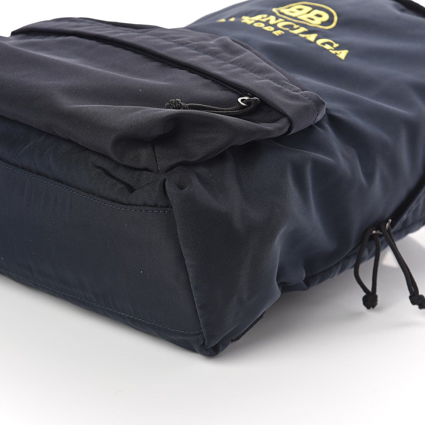 Nylon BB Mide Explorer Backpack Navy Yellow