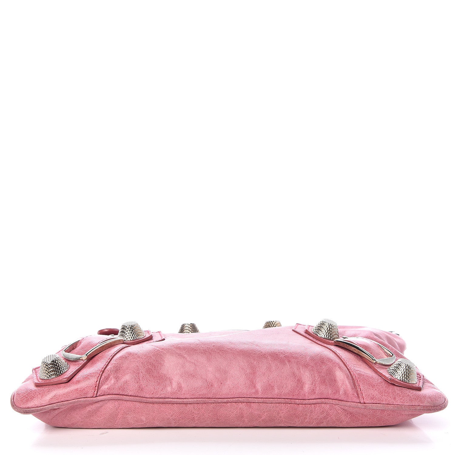 Balenciaga Agneau Giant 21 Silver Hardware Flat Handle Clutch Framboise 12 of 12