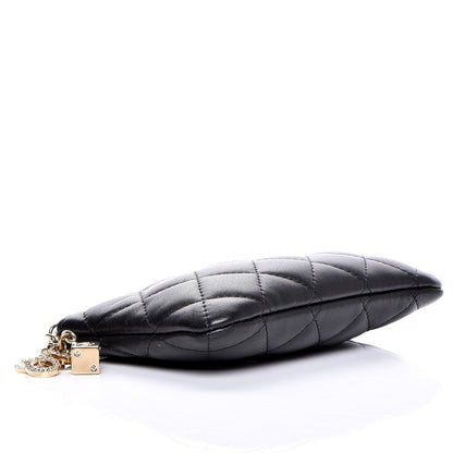 Chanel Lambskin Quilted Small Casino Cosmetic Case Black 4 of 9