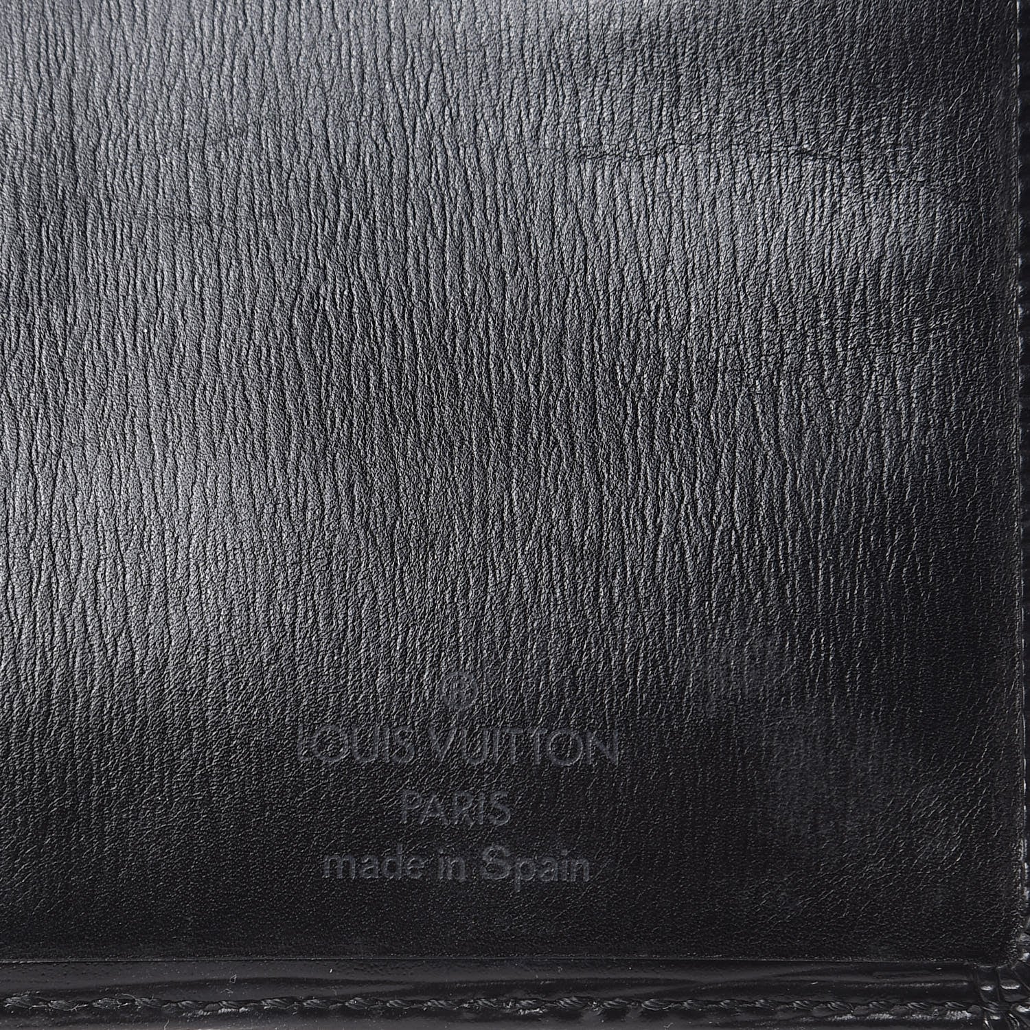Louis Vuitton Epi Checkbook Organizer Wallet Black 6 of 10