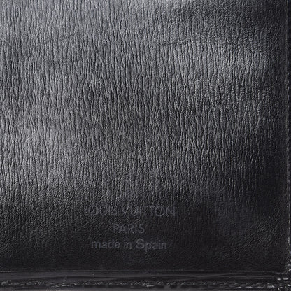 Louis Vuitton Epi Checkbook Organizer Wallet Black 6 of 10