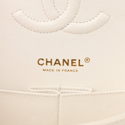 Chanel Caviar Quilted Medium Double Flap White 6 of 11