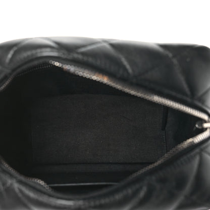Saint Laurent Calfskin Y Quilted Monogram Small Loulou Bowling Bag Black 5 of 10