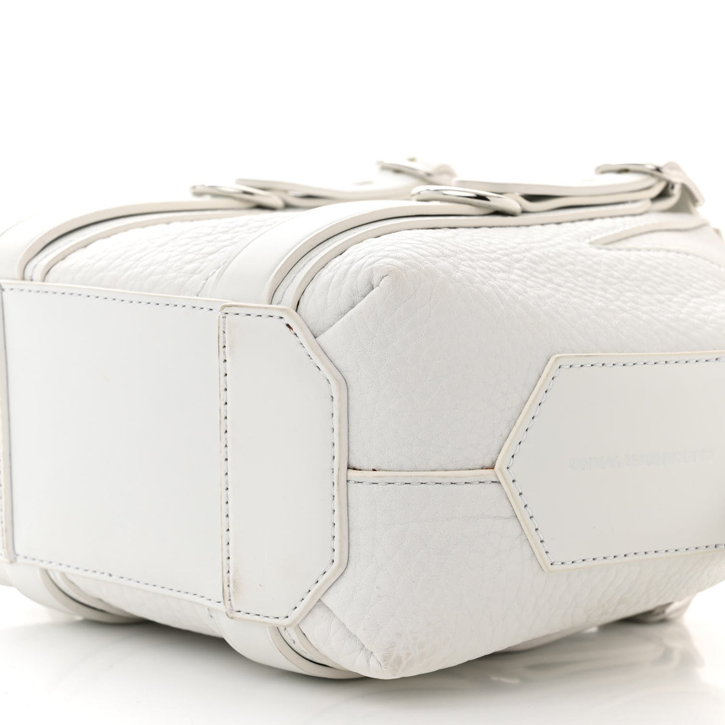 Pebbled Calfskin Mini Emile White