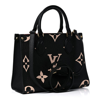 Louis Vuitton Empreinte Monogram Giant Onthego PM Black Beige 3 of 10
