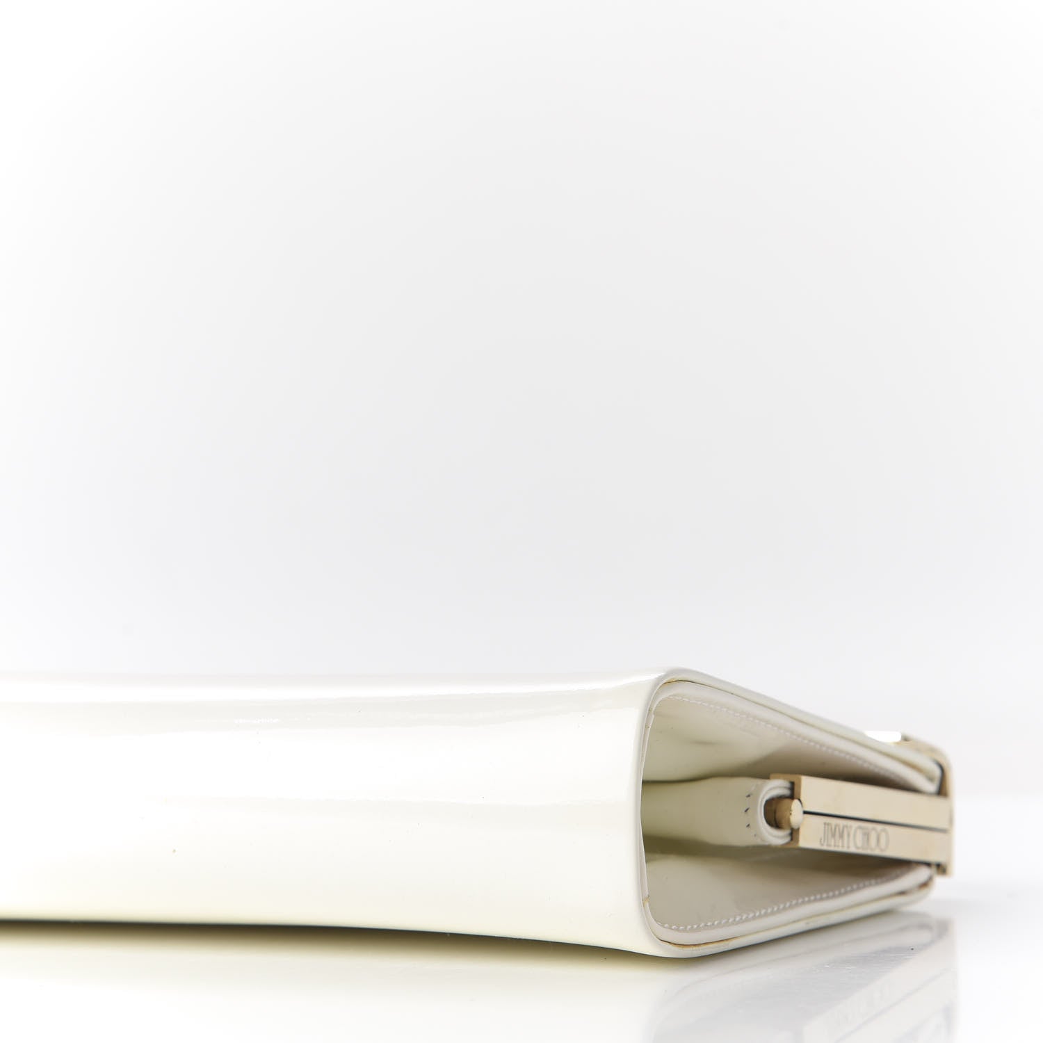 Jimmy Choo Patent Cayla Clutch White 6 of 11