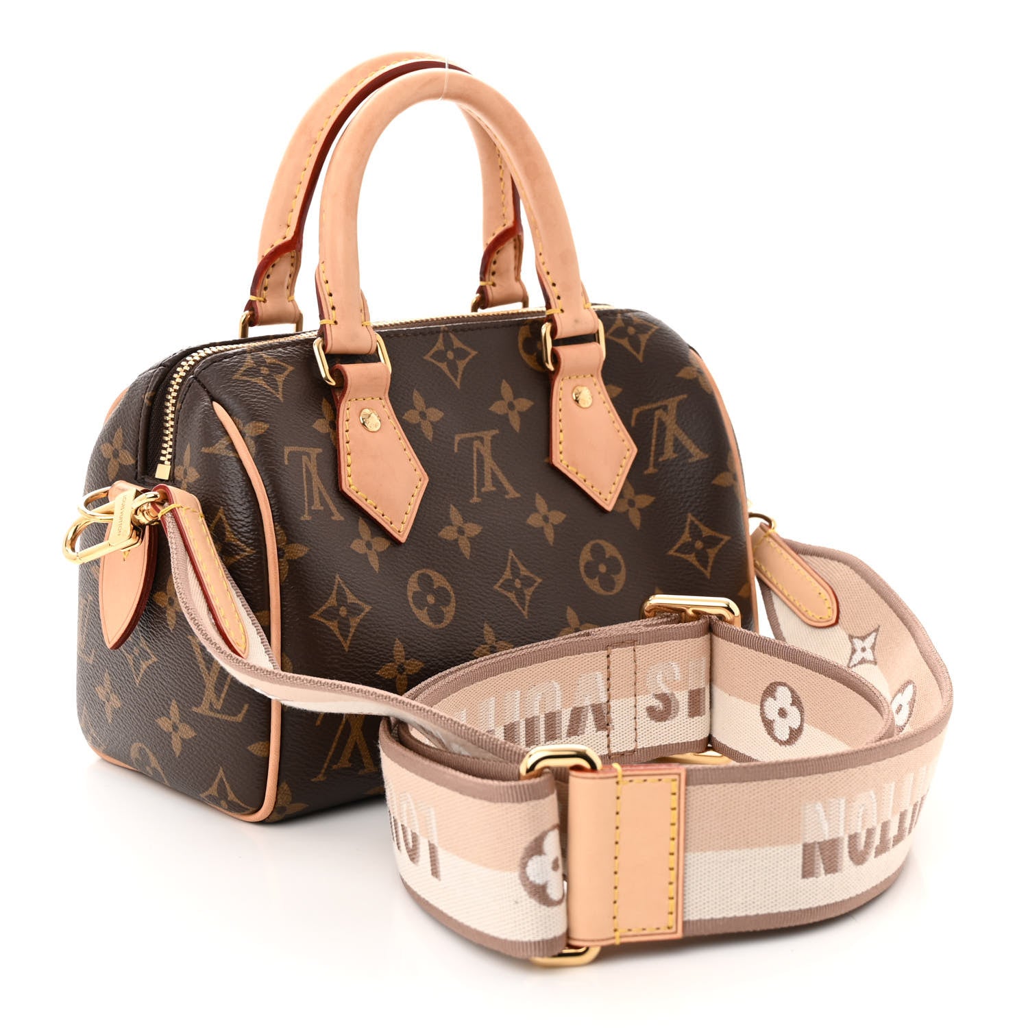 Louis Vuitton Monogram Speedy Bandouliere 20 Beige 3 of 10