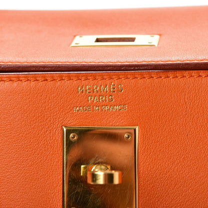 Hermes Veau Gulliver Kelly Retourne 35 Orange 7 of 13