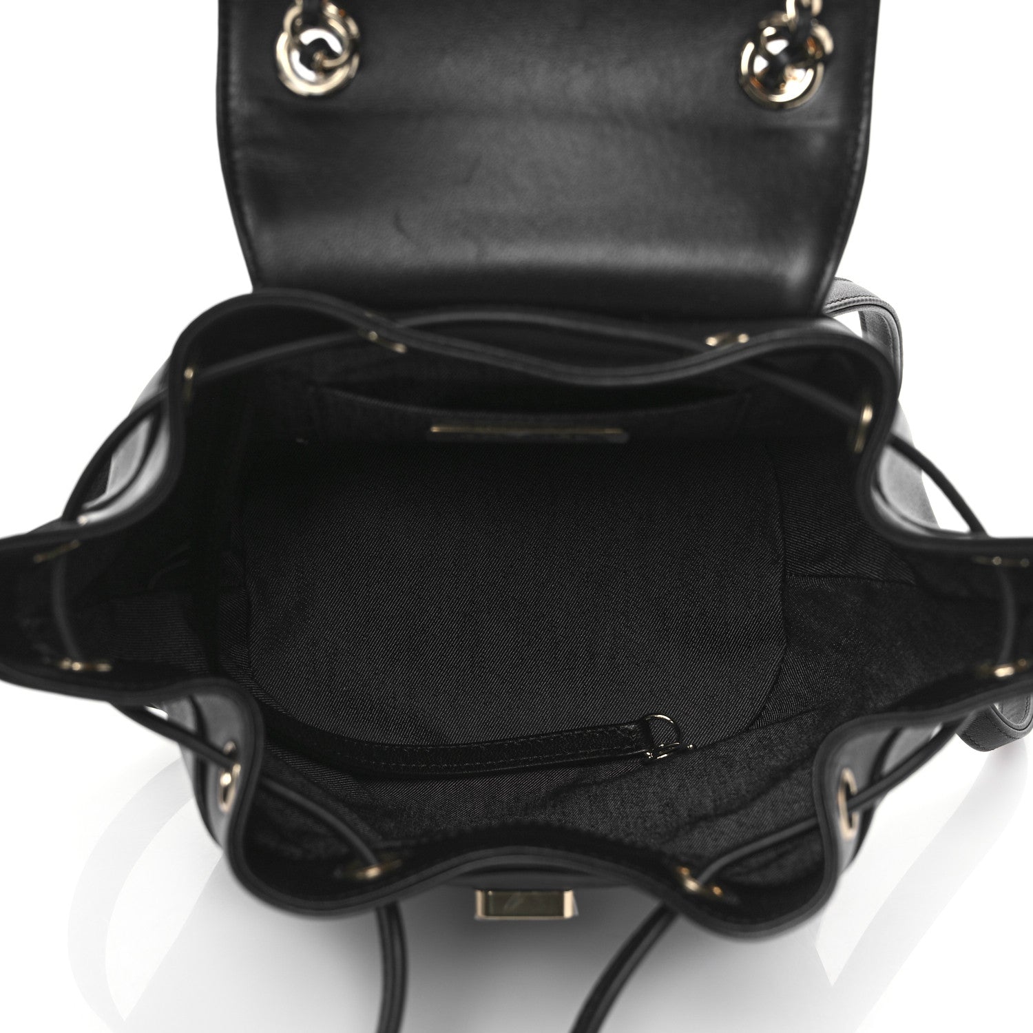 Chanel Lambskin CC Mania Backpack Black 5 of 10