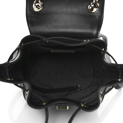 Chanel Lambskin CC Mania Backpack Black 5 of 10