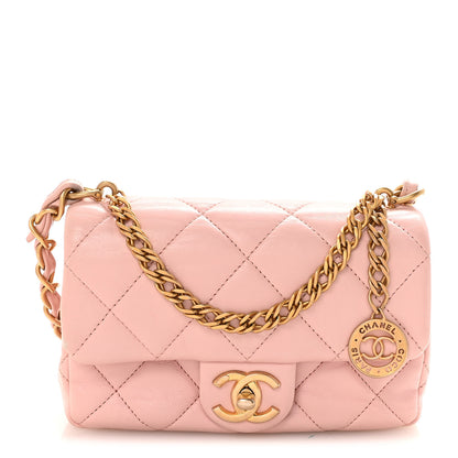 Chanel Lambskin Quilted Mini Heart Charms Flap Light Pink 1 of 10