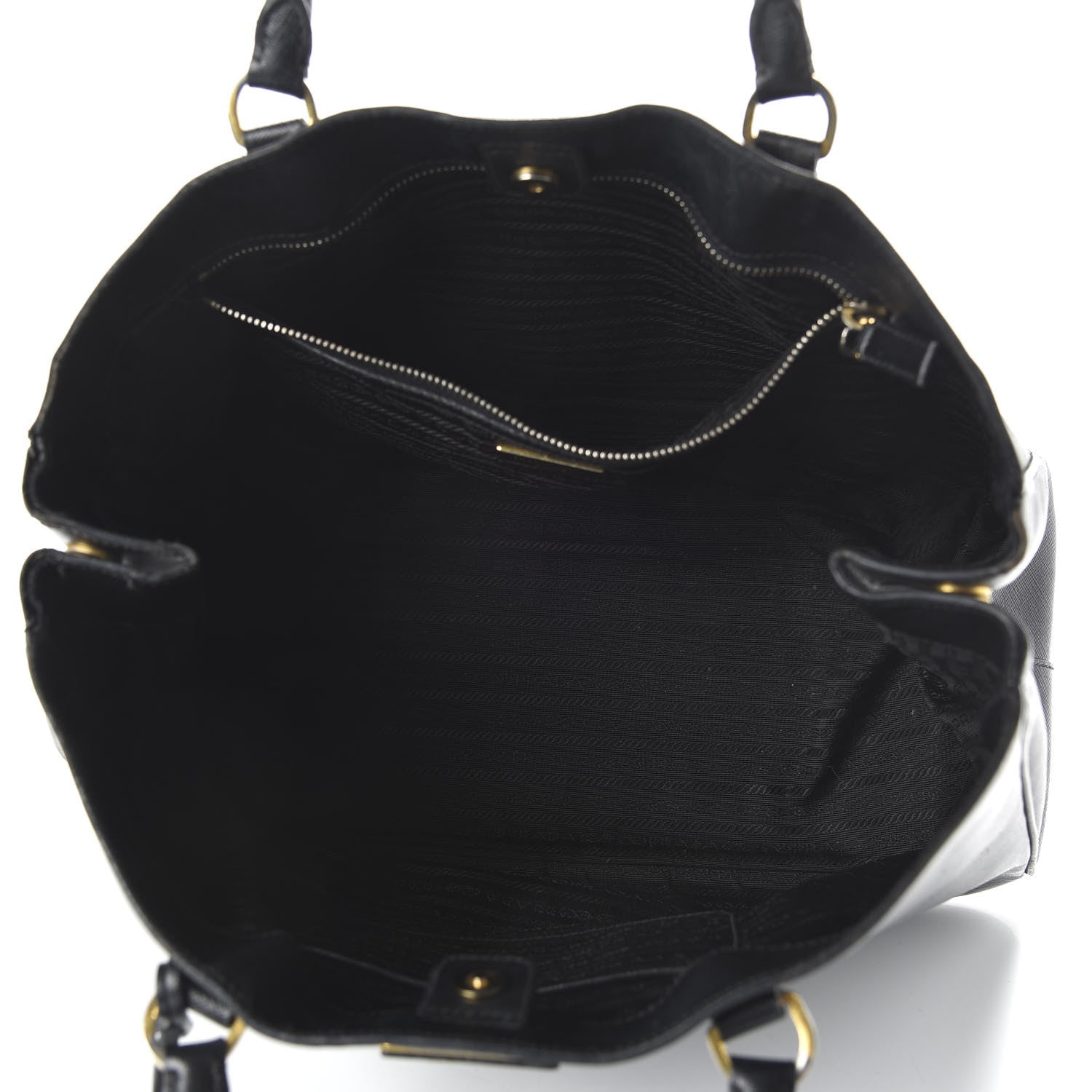 Prada Saffiano Lux Large Tote Black 5 of 12