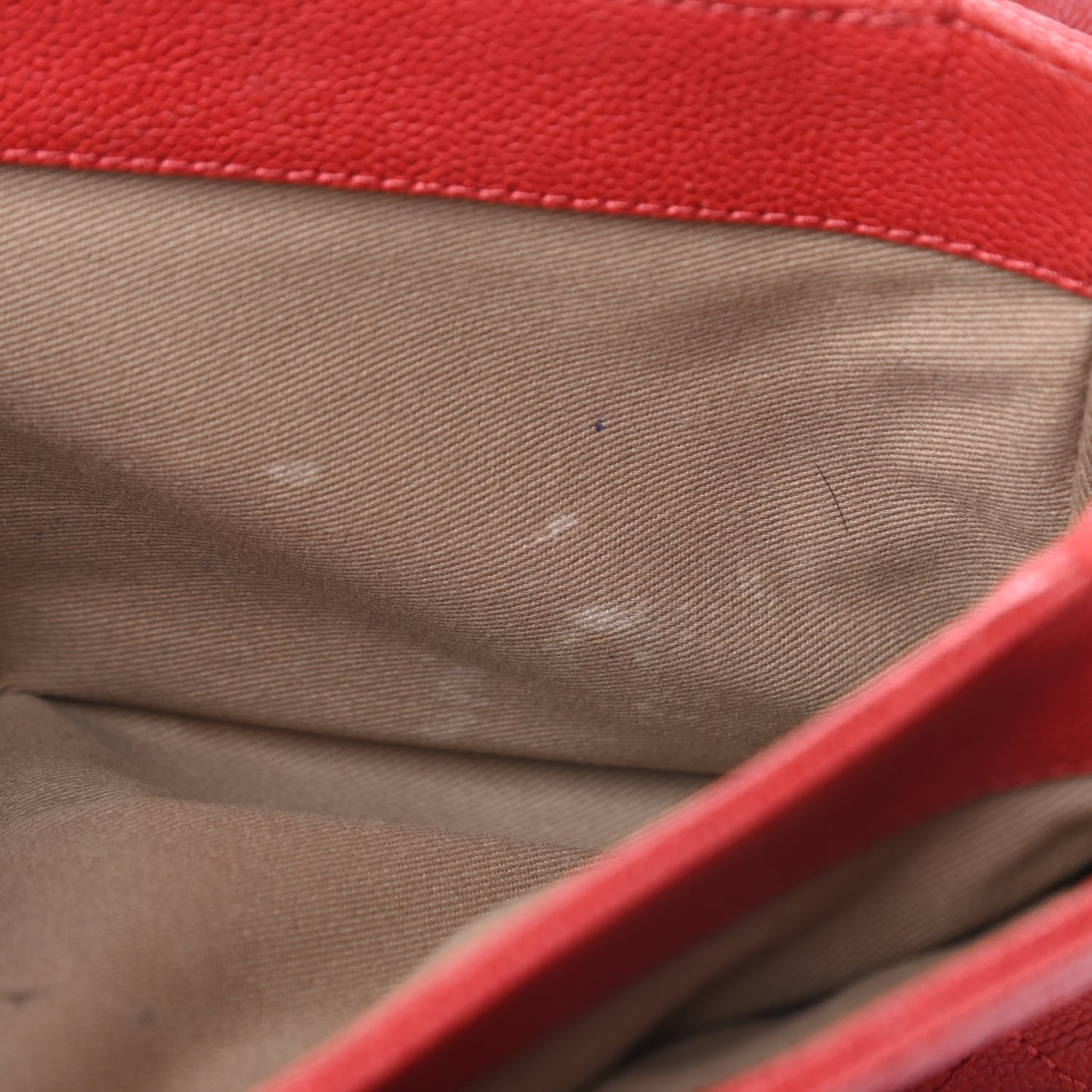 Caviar Quilted Medium Simply CC Flap Red