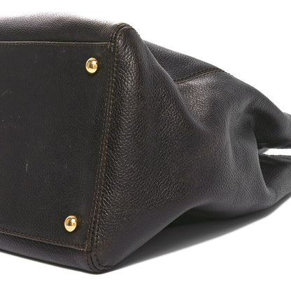 Chanel Calfskin Cerf Executive Shopper Tote Brown 10 of 10