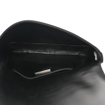Prada Spazzolato Mini Flap Bag With Strap Black 5 of 11