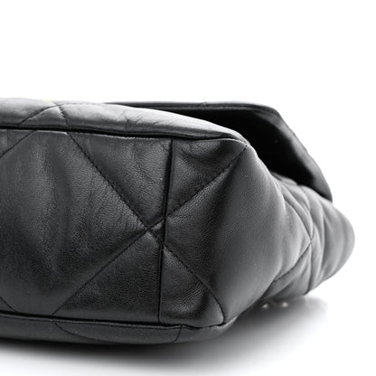 Chanel Lambskin Quilted Large Chanel 19 Flap Black 10 of 11