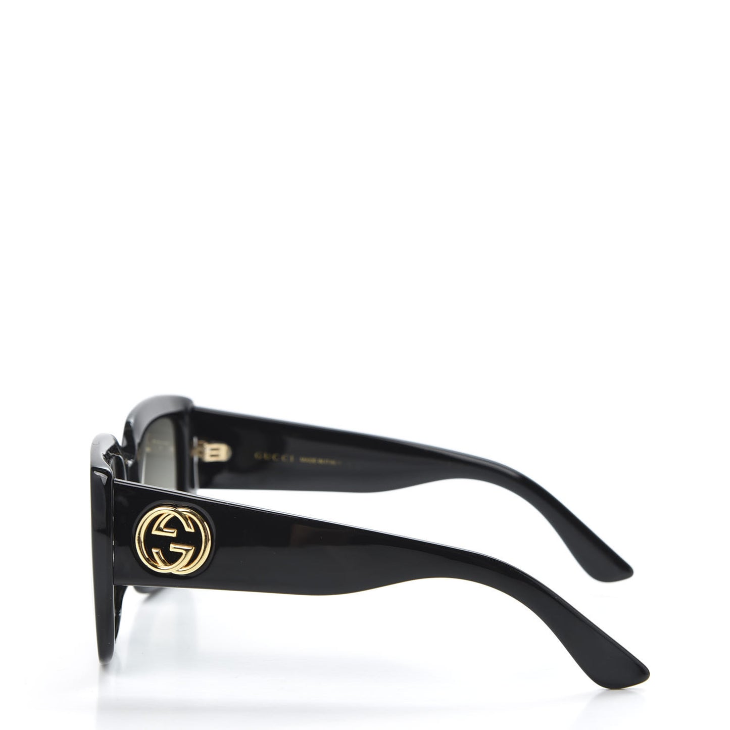 Acetate Square Frame Sunglasses GG0141S Black