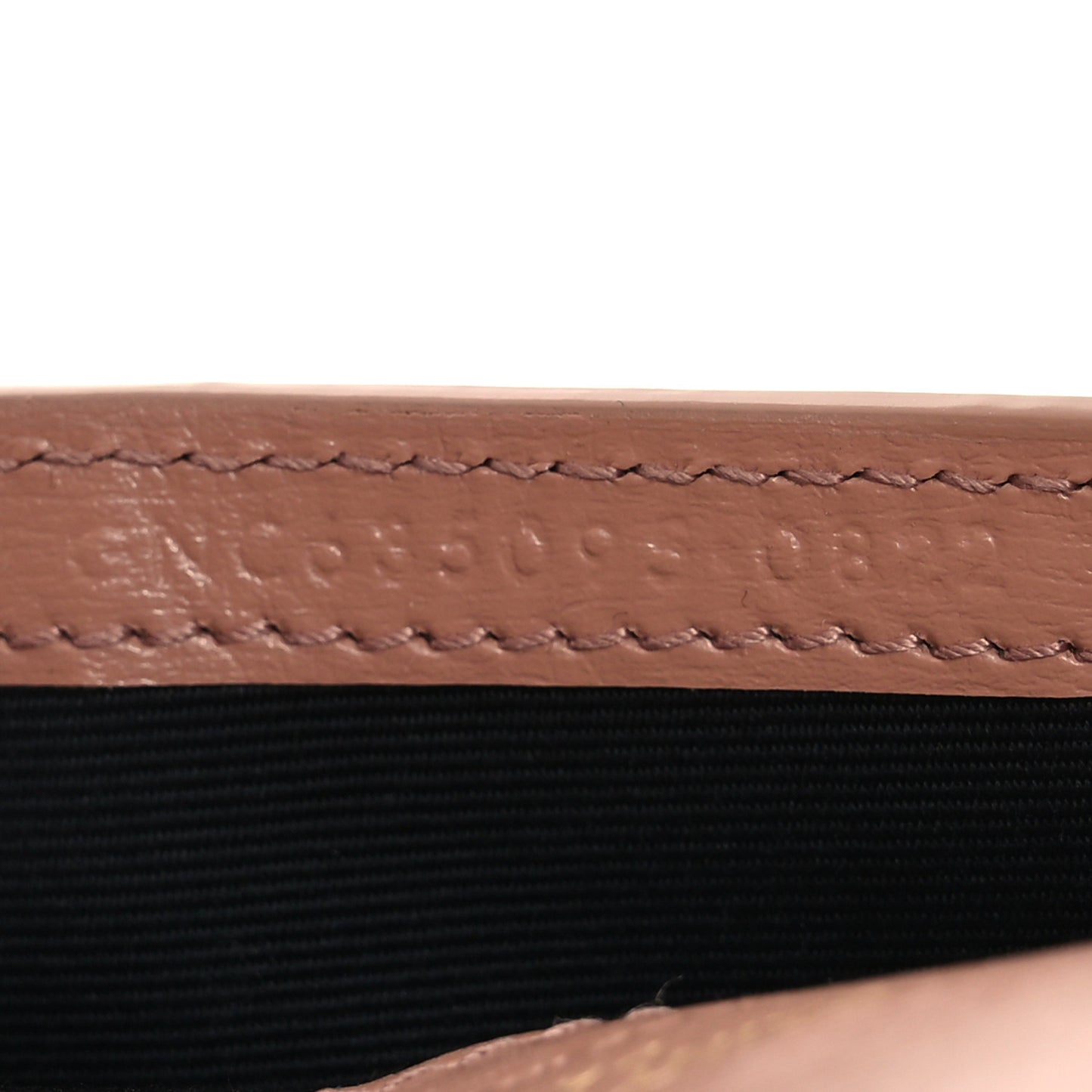 Smooth Calfskin Monogram Phone Holder Crossbody Vintage Peach