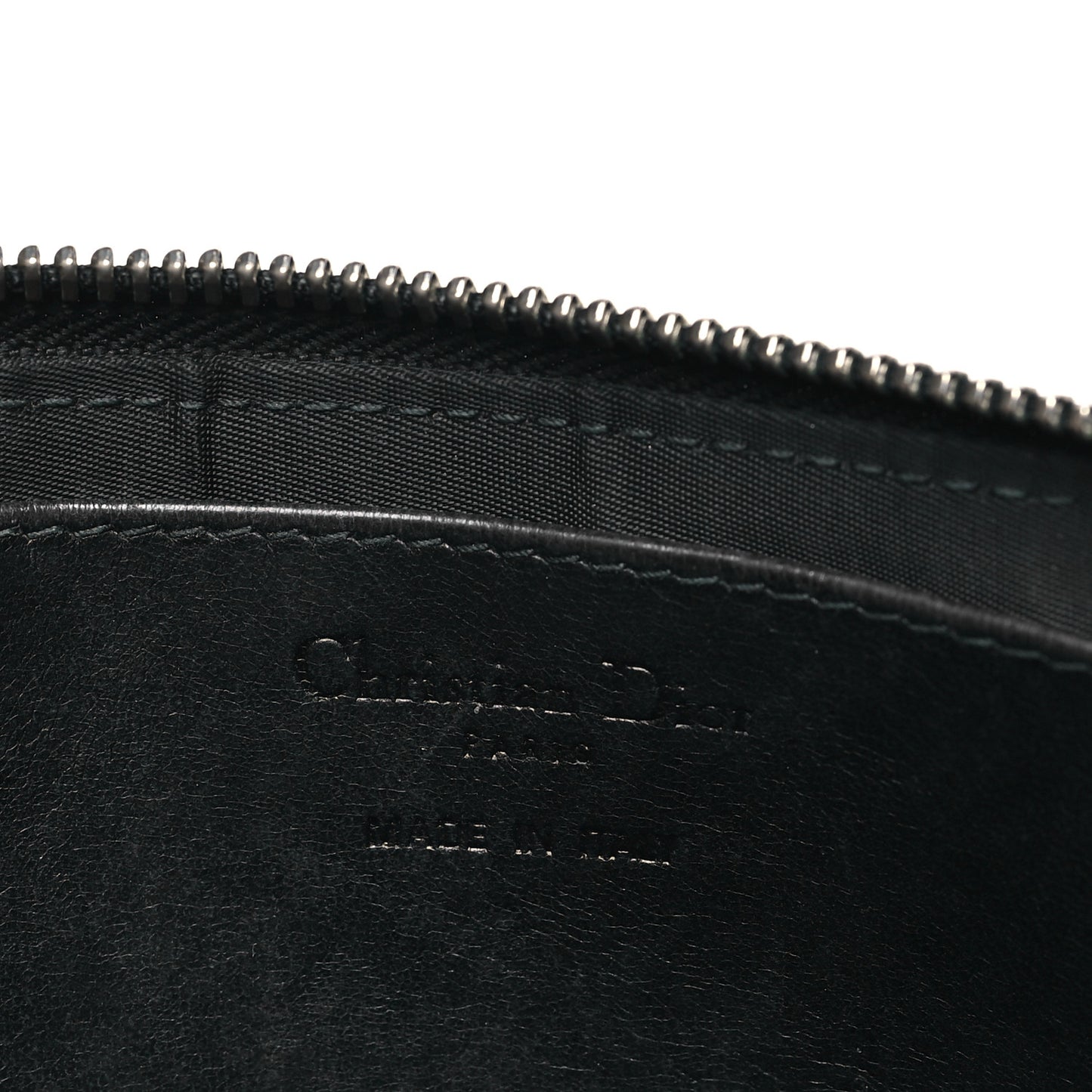 Patent Cannage Lady Dior Pochette Black