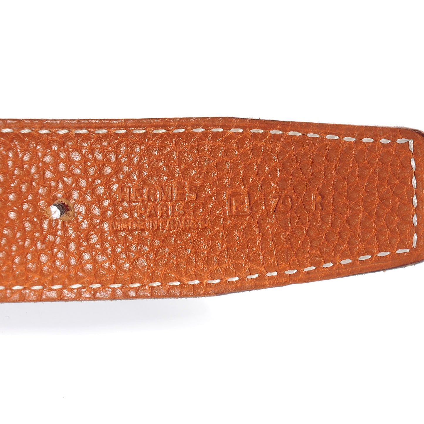 Box Togo Reversible Polished Constance 32mm H Belt 70 Noir Gold