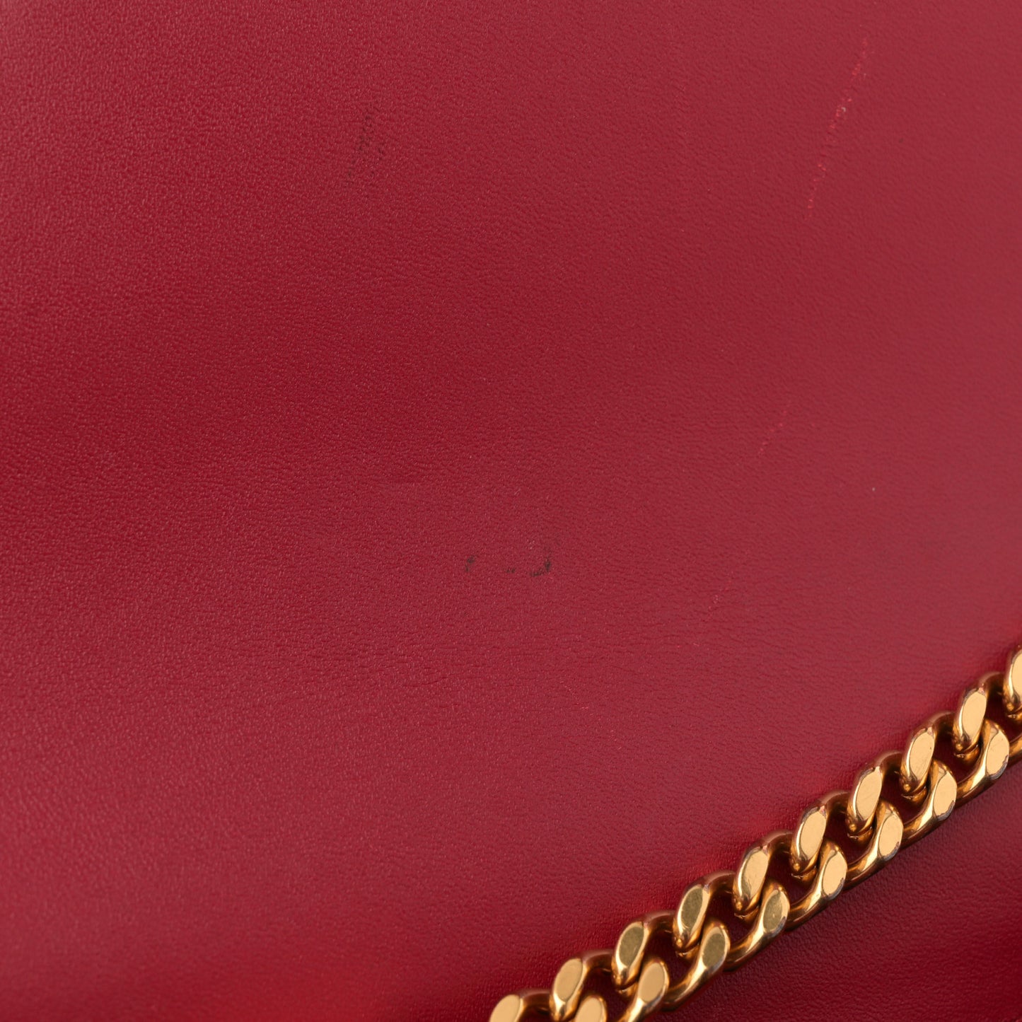 Smooth Calfskin Medium Classic Monogram Kate Tassel Satchel Lipstick Red
