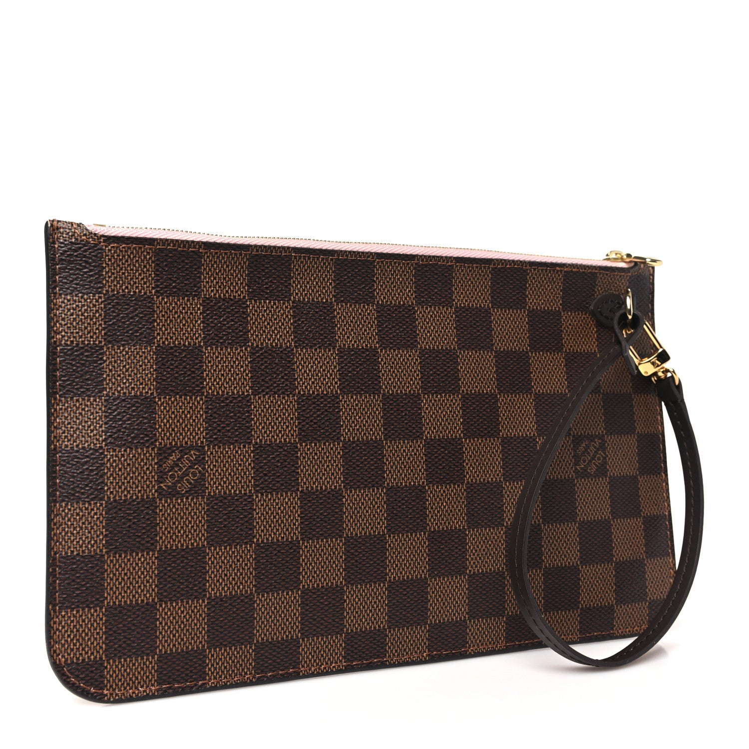 Louis Vuitton Damier Ebene Neverfull MM GM Pochette Rose Ballerine 3 of 8