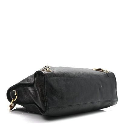 Balenciaga Chevre Gold Metallic Edge Hardware City Black 4 of 10