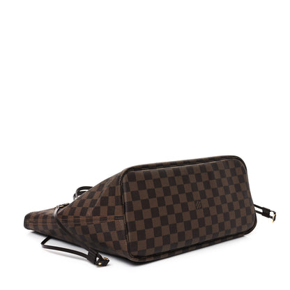 Louis Vuitton Damier Ebene Neo Neverfull MM Rose Ballerine 5 of 10