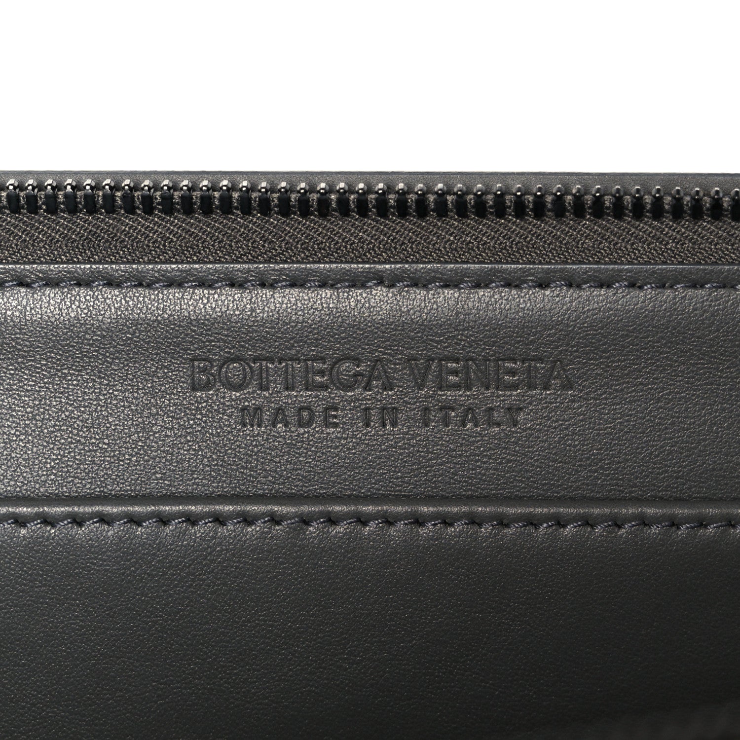 Bottega Veneta Calfskin Intrecciato Small Document Case Grey 6 of 8