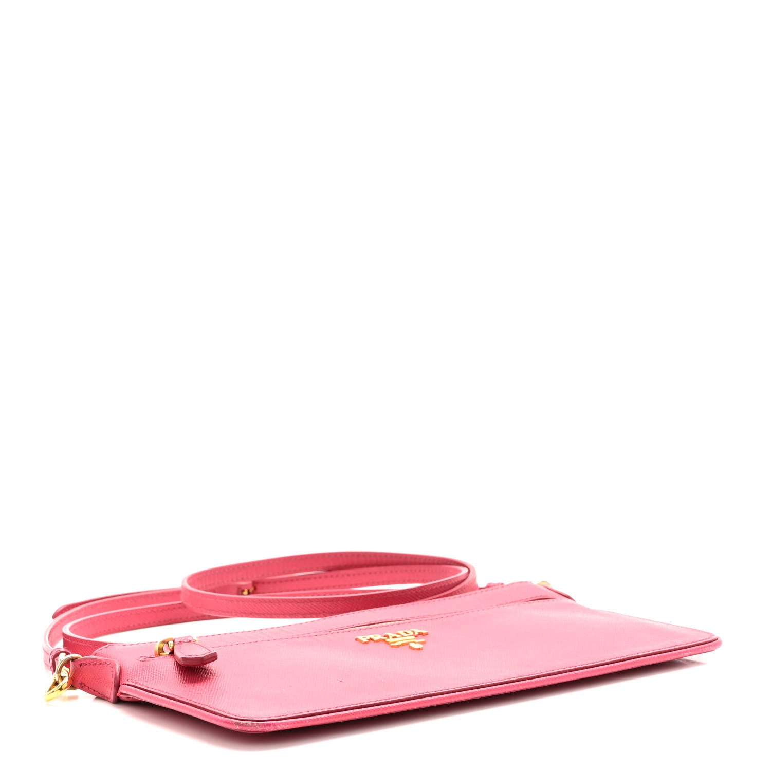 Prada Saffiano Lux Crossbody Bag Peonia 4 of 10