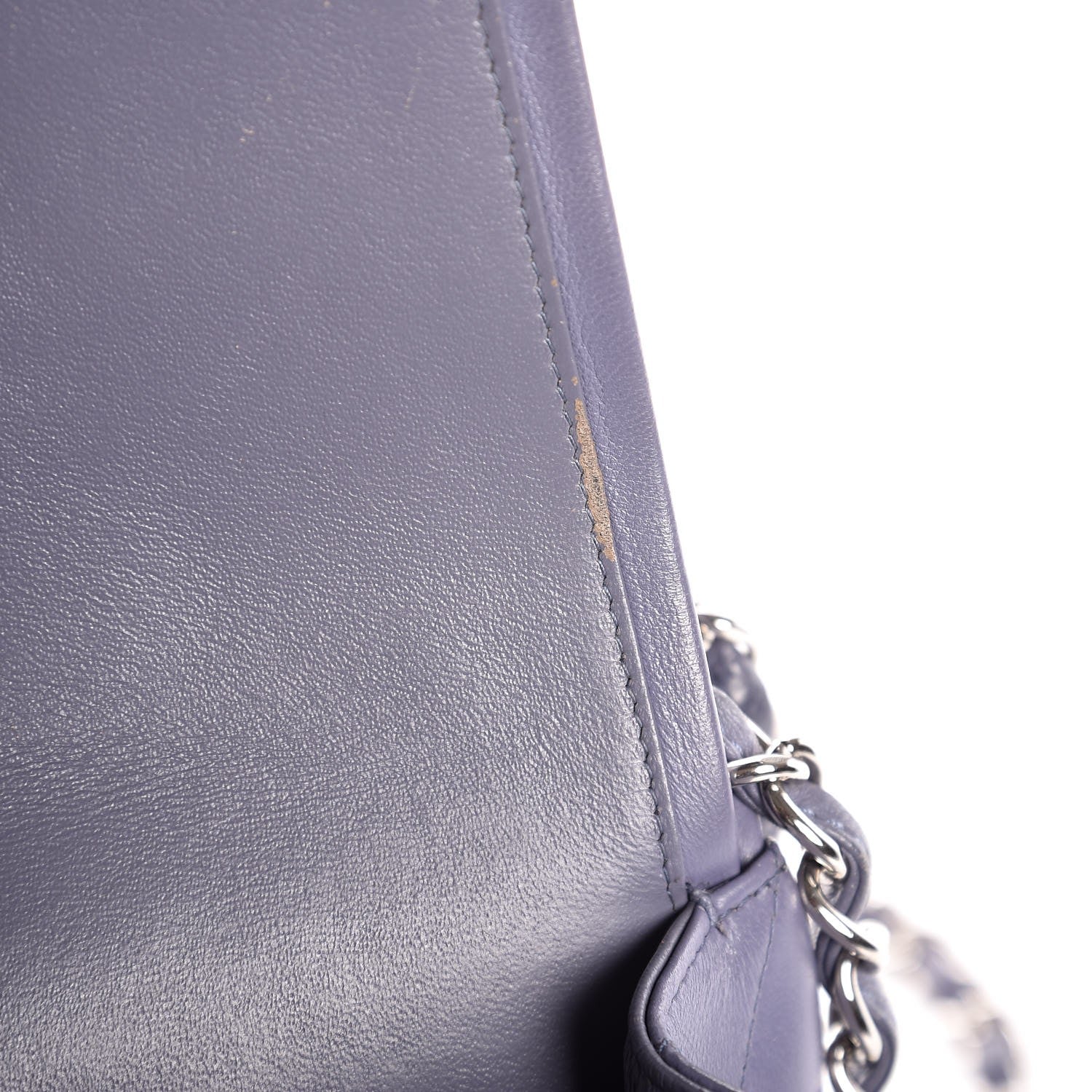 Chanel Lambskin Quilted Jumbo Double Flap Light Purple 8 of 16