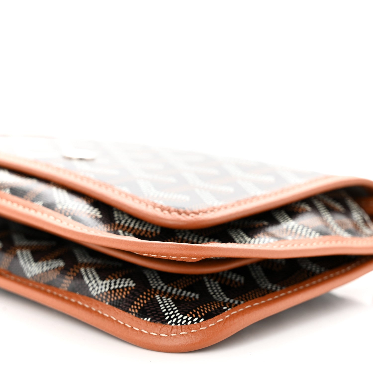 Goyard Goyardine Plumet Wallet Clutch Black Gold 10 of 10