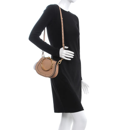 Chloe Calfskin Suede Small Nile Bracelet Bag Biscotti Beige 2 of 8