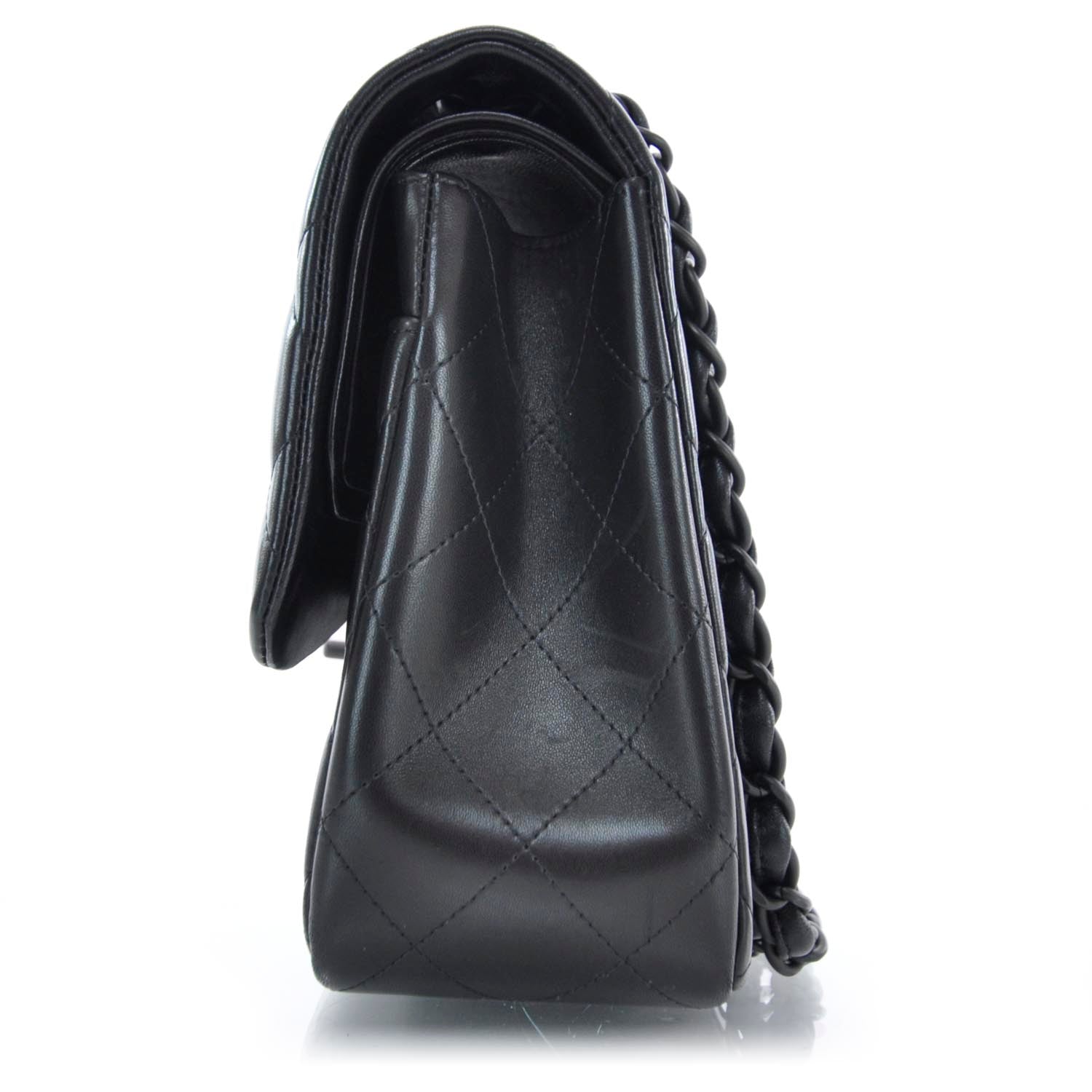 Chanel Lambskin Quilted Jumbo Flap Black BHW 11P 4 of 10